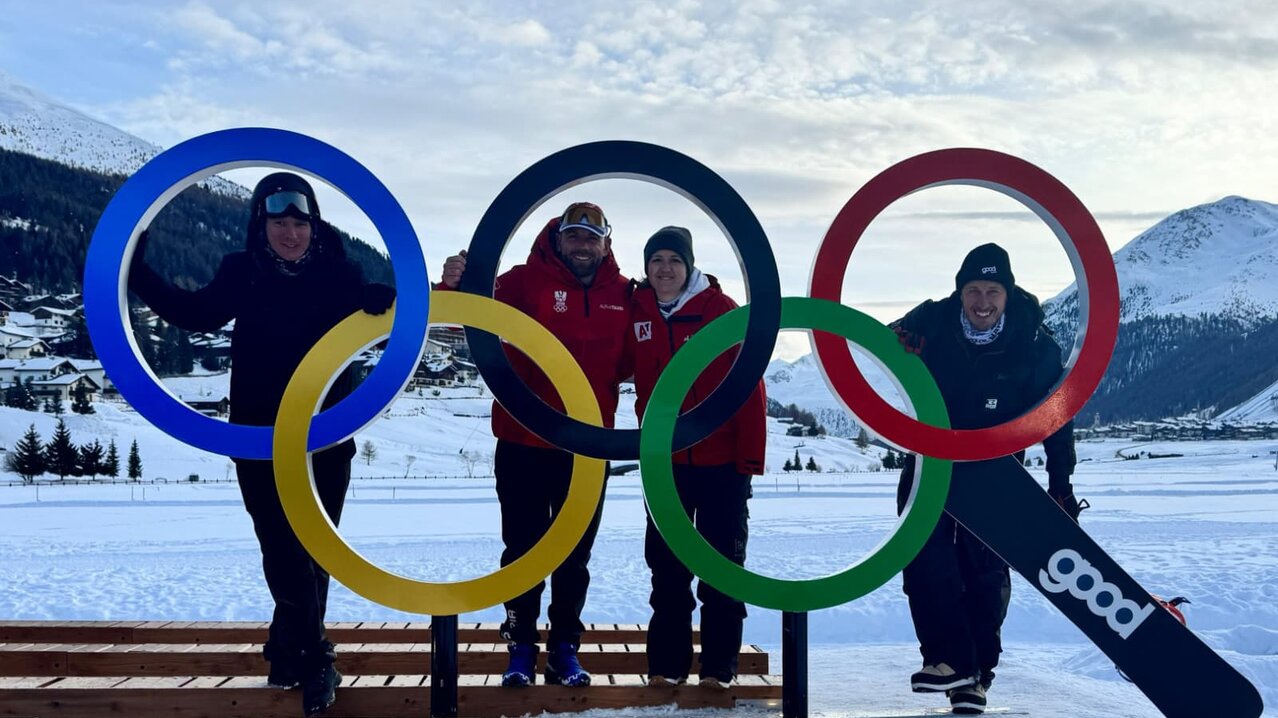 Lukas Pachner, Alexander Dienst & Magda Pachner in Livigno