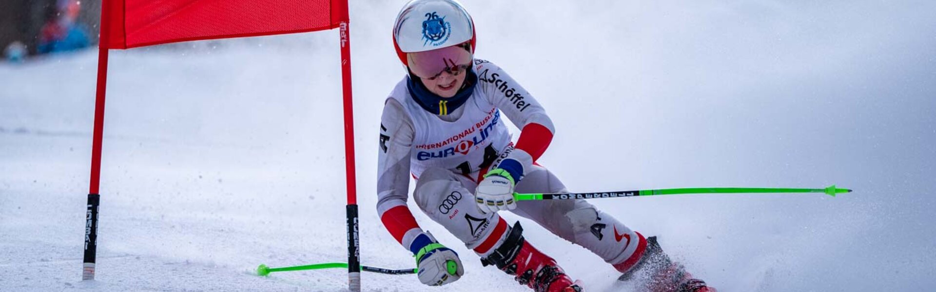 Kilian Philipp in Action beim Riesentorlauf | © Albert Reiter